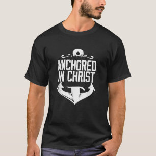 Camiseta Ancorado Na Religião Cristo Deus Fé Acredita