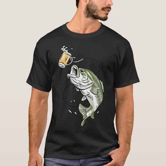 Camiseta Ancorado pela barbatana - Cauda de Robalo (Frente)
