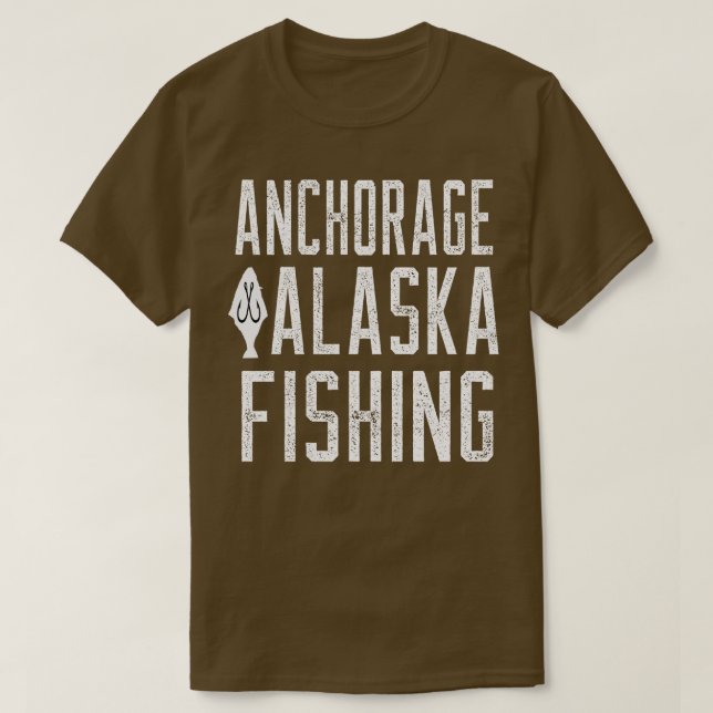 Camiseta ANCORAGE ALASKA FISHING TSirt (Frente do Design)