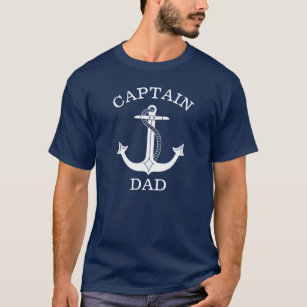 Camiseta Ancoragem Náutica Branca do Capitão Pai
