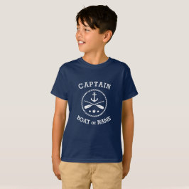 Camiseta Ancoragem Náutica do Capitão ou do Nome do Barco