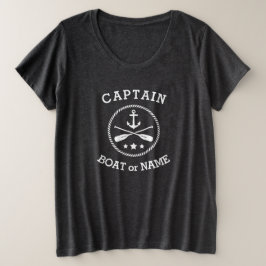 Camiseta Ancoragem Náutica do Capitão ou do Nome do Barco