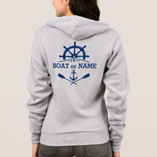 Camiseta Ancoragem Náutica Oars Navios Helm Helm Boat Name