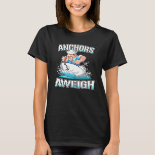 Camiseta Âncoras Pesam Bateria Naval Soldier Veteran