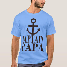 Camiseta ancre marine captain papa capitaine famille pere f