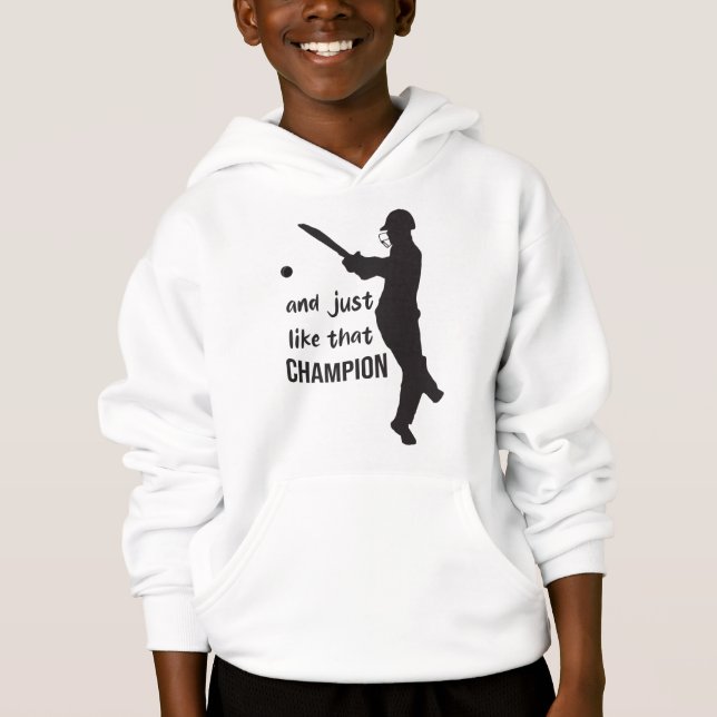 Camiseta And Just Like That Champion – Motivational Quote (Frente)