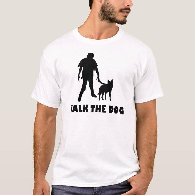 Camiseta anda o zombi do cão (Frente)