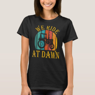 Camiseta Andamos No Dawn Lawnmower Vintage Retro Lawn Mowin