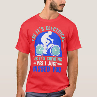 Camiseta Andando de bicicleta de carga da bicicleta de bici