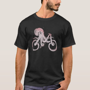 Camiseta Andando de bicicleta Octopus Sea Animal Costume