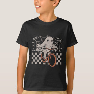 Camiseta Andando na Bicicleta Fantasma de Halloween Ghoul B