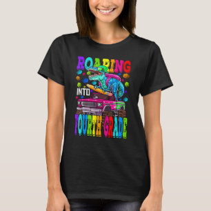 Camiseta Andando Para O Dinossauro De Caminhão De Monstro D