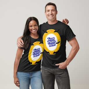 Camiseta Andar Amarelo Laranja Halloween Com Seus Morcegos