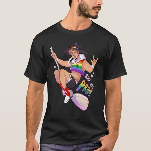Camiseta Andar com Orgulho Gay (Frente)