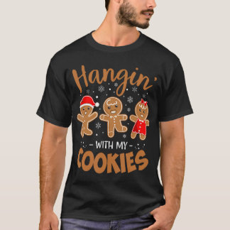 Camiseta Andar com os meus biscoitos Pão de Gengibre Natal