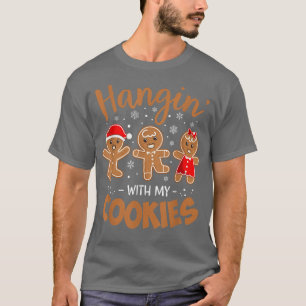 Camiseta Andar com os meus biscoitos Pão de Gengibre Natal