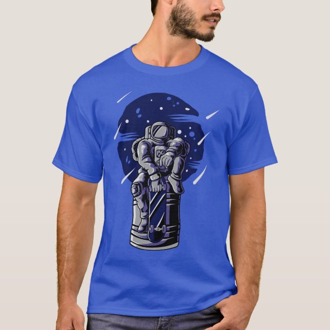 Camiseta Andar de Skate Além da Gravidade (Frente)