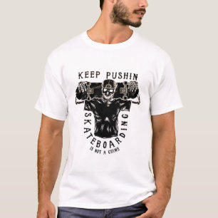 Camiseta Andar de Skate Não É Crime-Esqúetelete Skater Retr
