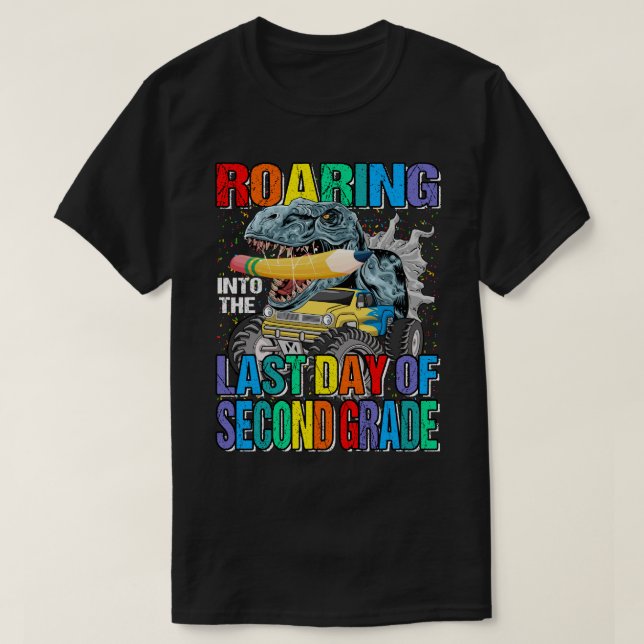 Camiseta Andar Para O Último Dia Do Monstro Do Segundo Grau (Frente do Design)