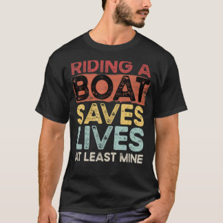 Camiseta Andar Um Barco Salva Vidas Pelo Menos A Minha Imag