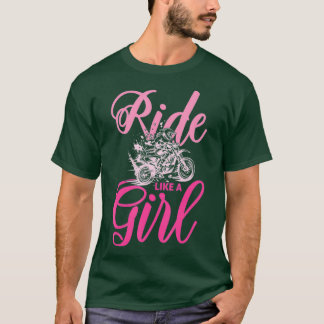Camiseta Ande como uma Rapariga Motocross