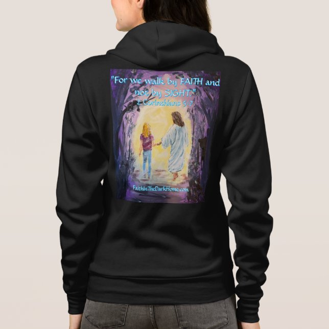 Camiseta Ande na Escuridão com FAITH Zippered (Verso)