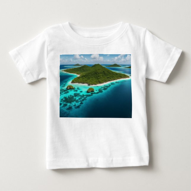 Camiseta "Ande pelas ondas: Ocean Vibes Tee" (Frente)