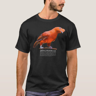 Camiseta Andean cock-of-the-rock bird on the rocks Classic 