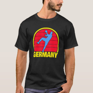 Camiseta Andebol Jogador de Andebol Alemanha Lixo Alemanha