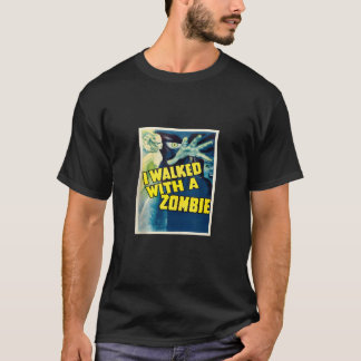 Camiseta Andei Com Um Tanque De Poster De Filme Zombie.