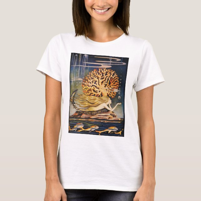 Camiseta Andersen: Desenho pequeno da sereia (Frente)