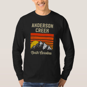 Camiseta Anderson Creek Carolina do Norte Retro City State 