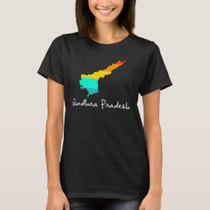 Camiseta Andhra Pradesh, Orgulhosa Estado De Origem Indiano