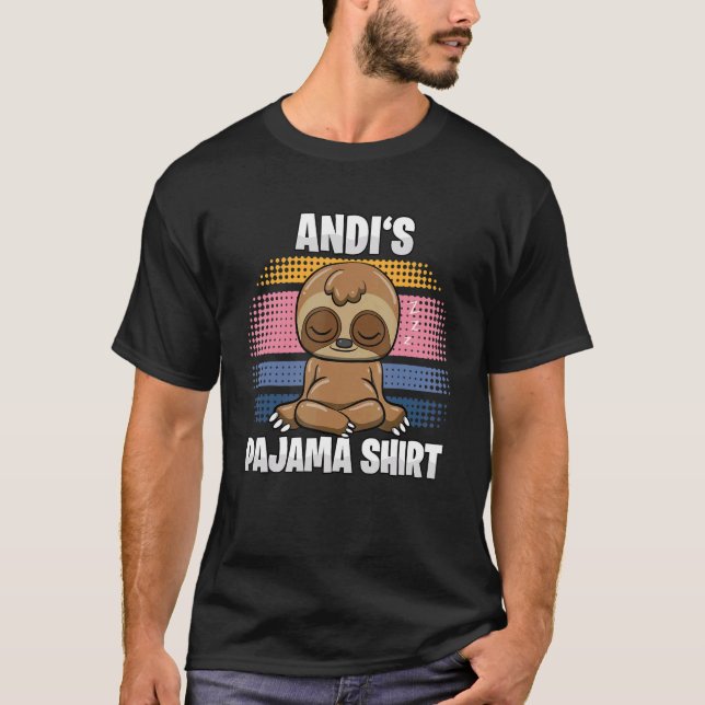 Camiseta Andi's Pajama Personalizou Dormir (Frente)