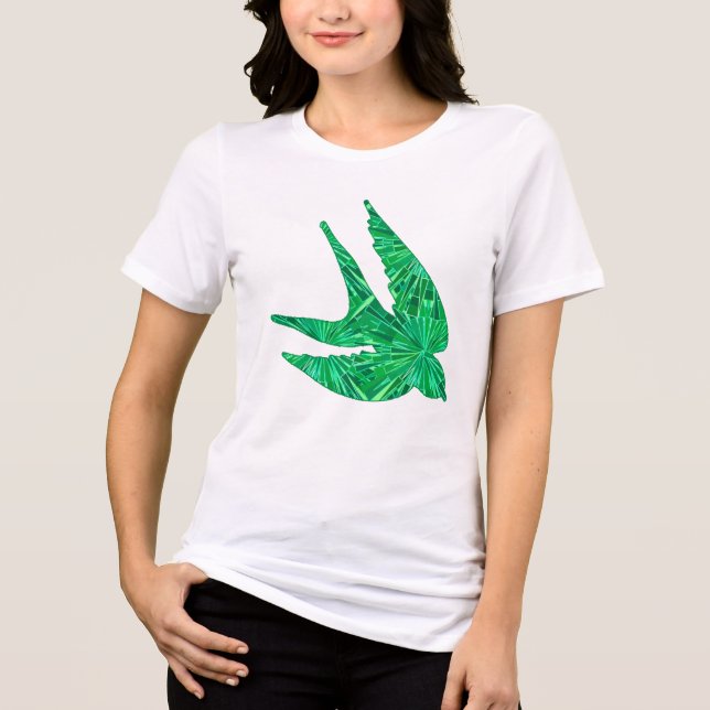 Camiseta Andorinha Geométrica Moderna (Frente)