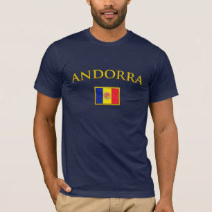 Camiseta Andorra dourado