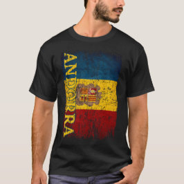 Camiseta Andorra Flag Gift Men Children Andorra Retro