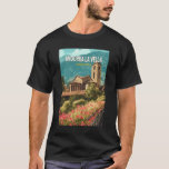 Camiseta Andorra la Vella Viagem Art Vintage<br><div class="desc">Andorra la Vella retro vetor viagem design. Andorra la Vella é a capital de Andorra,  nas montanhas dos Pirenéus entre a França e a Espanha.</div>