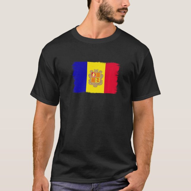 Camiseta Andorran Flag Andorra (Frente)