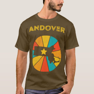 Camiseta Andover Massachusetts Vintage angustiou Souvenir