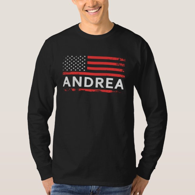 CAMISETA ANDREA AMERICAN FLAG  FOR ANDREA (Frente)