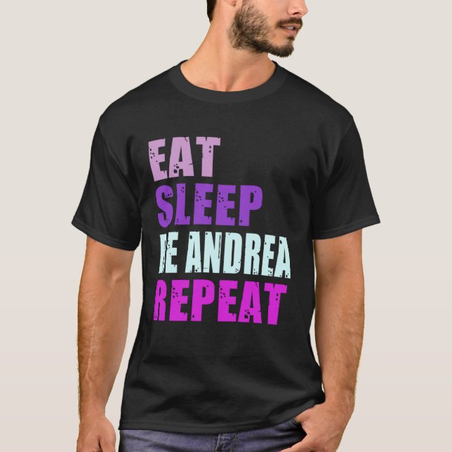 Camiseta Andrea Coma O Sono Repita Andrea (Frente)