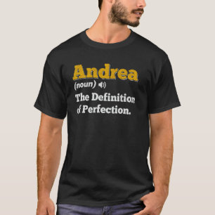 Camiseta Andrea Gift Name Personalizado Birthday Name Defin