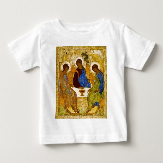 Camiseta Andrei Rublev, icon of the Trinity (Frente)