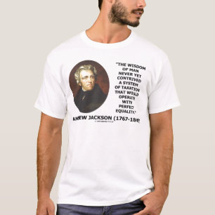 Camiseta Andrew Jackson Wisdom igualdade fiscal