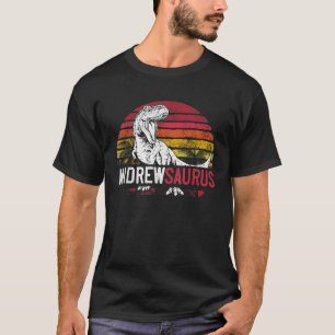 Camiseta Andrew Saurus Funny Personalizado Dinossauro T Rex