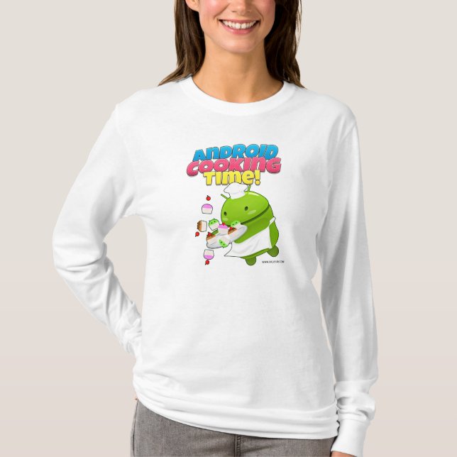 Camiseta Android Cooking Time Shrit (Frente)