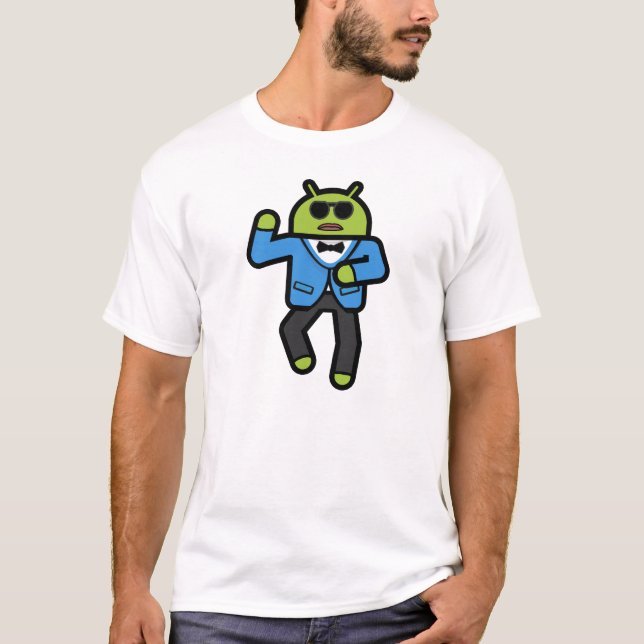 Camiseta Android da dança (Frente)