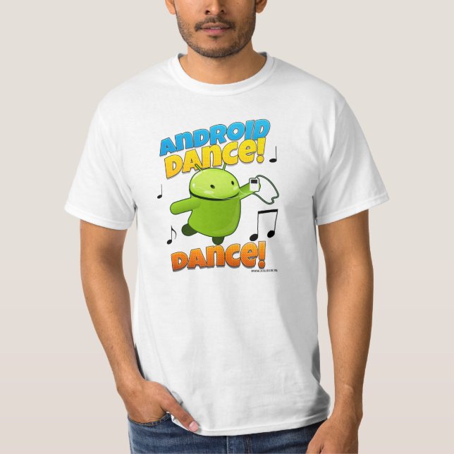 Camiseta Android Dance Dance Shirt (Frente)