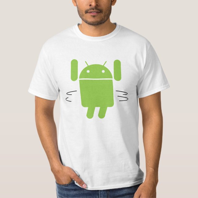 Camiseta Android hula hoop (Frente)